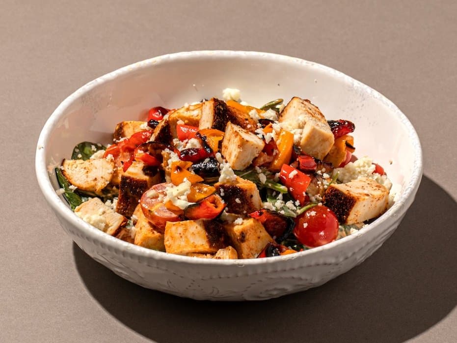 Chipotle Ranch Chicken Fajita Salad